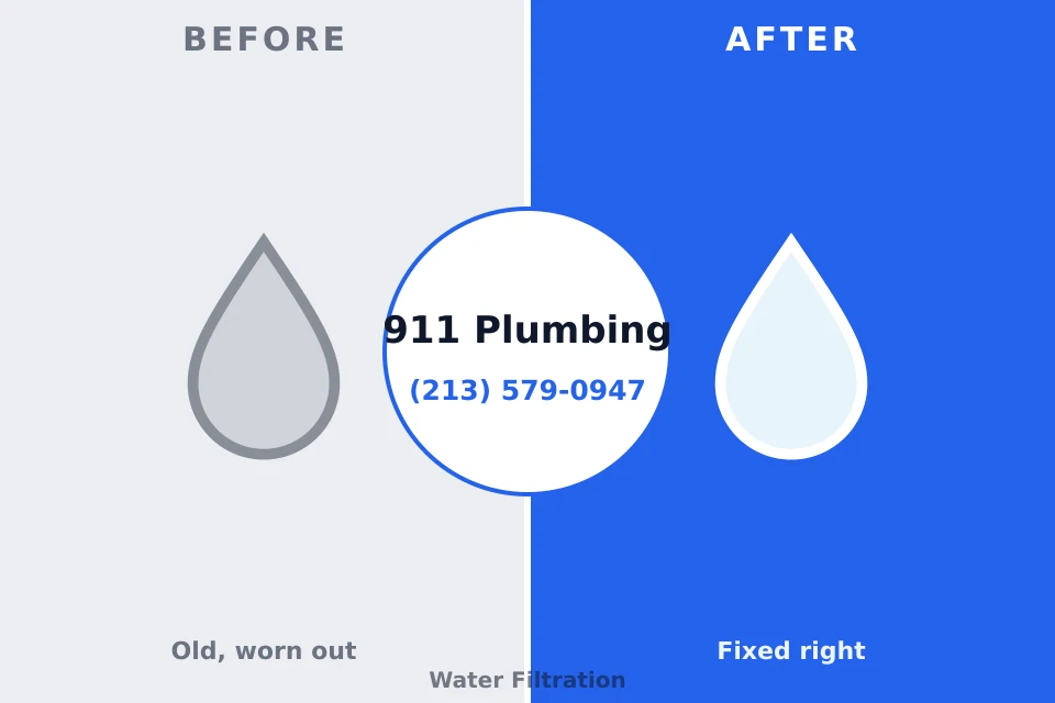 Before and after: plumbing company Gibsonia, PA